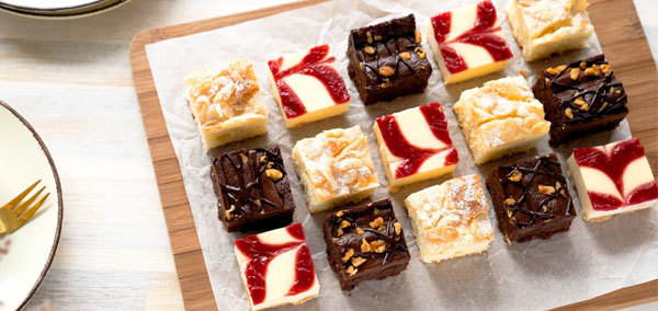 Pre-cut sheet cakes