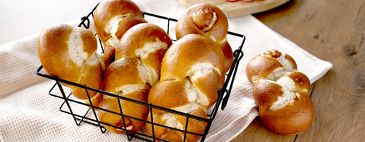 Pretzel plait, with salt