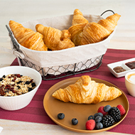 Organic butter-croissant, ready baked