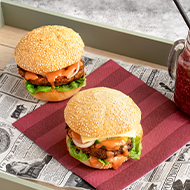 Organic Burger Bun, sliced