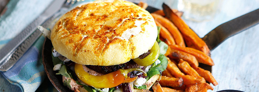 OMG Mediterranean burger