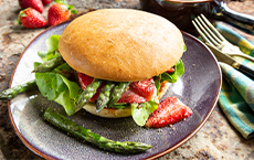 Asparagus burger