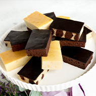 Organic sponge cake box, 3 assorted