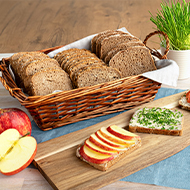 Organic Bread Selection, sliced, 3 different sorts