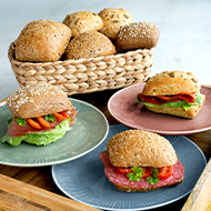 Organic Rustic Roll Selection