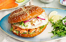 Pulled Salmon Burger