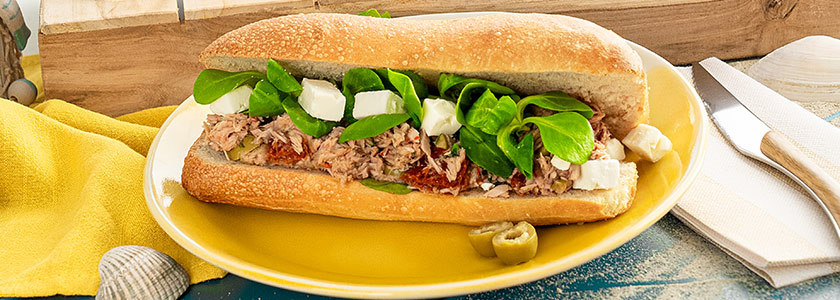 Tuna ciabatta sandwich