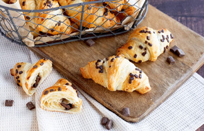 Croissants with praline filling