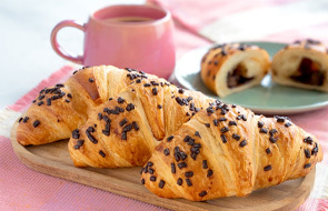 Croissants with praline filling