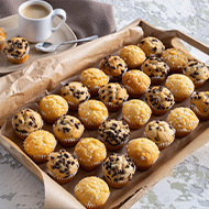 Mini Muffin Selection, 2 different sorts