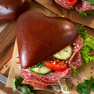 Pretzel Brioche Heart