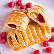 Raspberry-pudding-turnovers