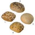 Organic Mini Roll Selection, 4 different sorts