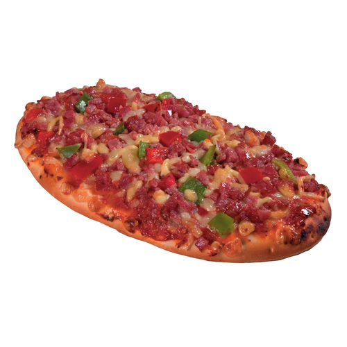 Pizza with salami