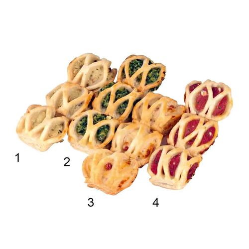 Mini snacks lusty, 4 different sorts