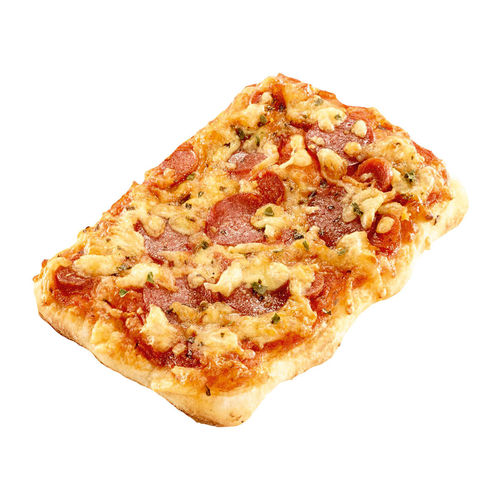 Premium pizza with salami