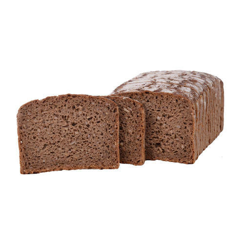 Black bread, sliced