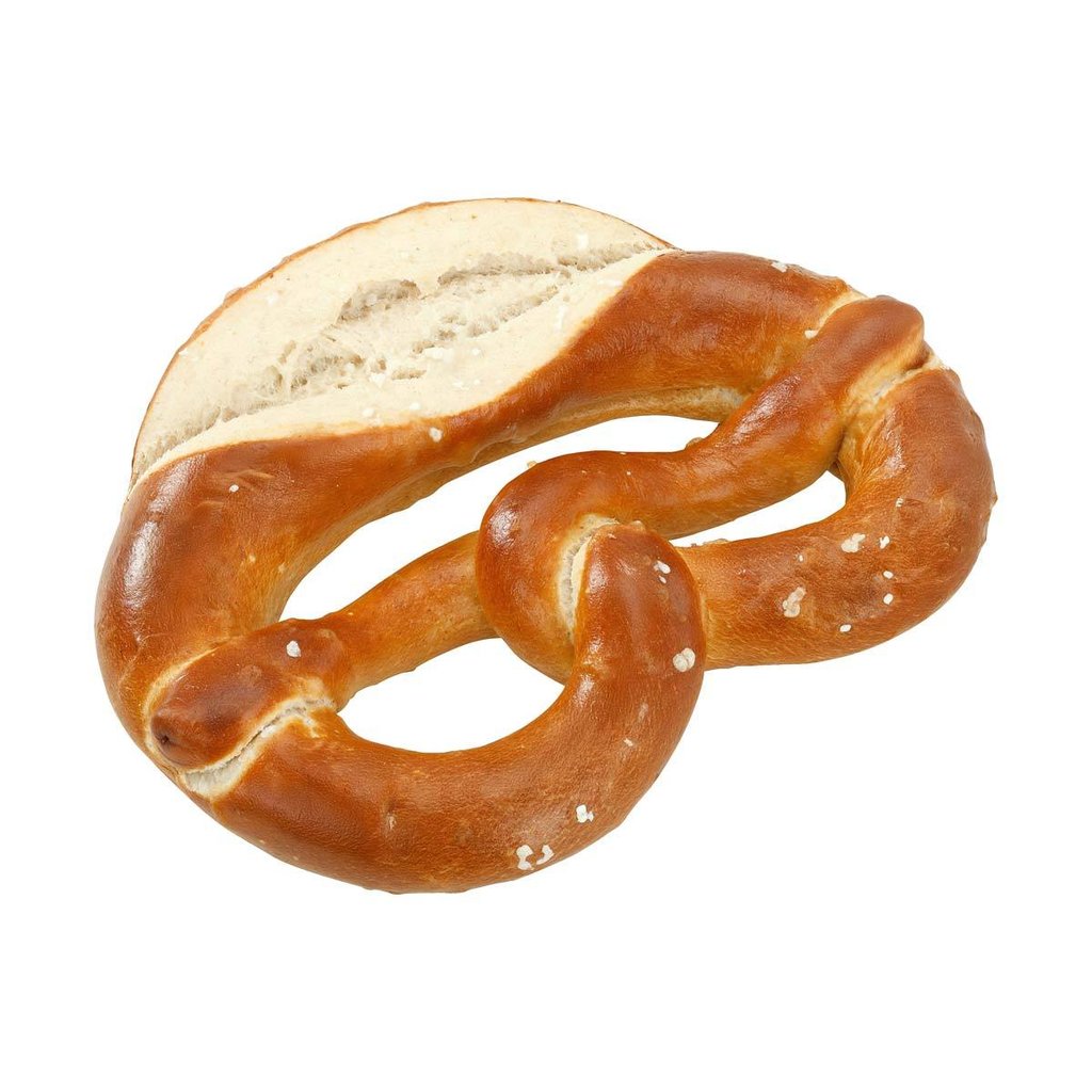 Pretzel, fully baked (with salt topping)