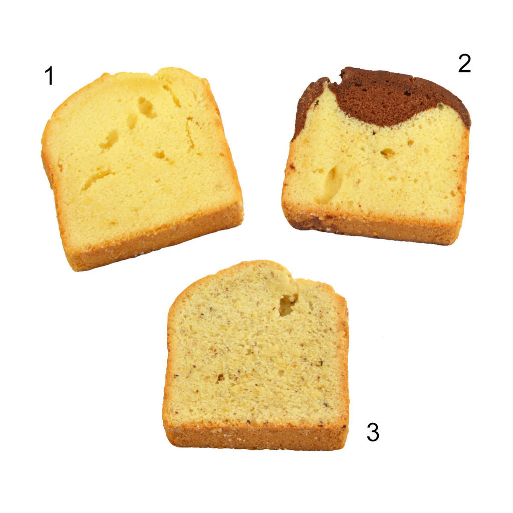 Gluten Free cake mix box pre-cut, 3 diff. sorts