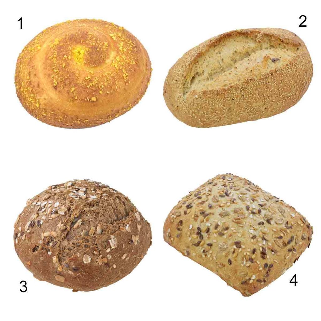 Better Life bread roll box, 4 different sorts