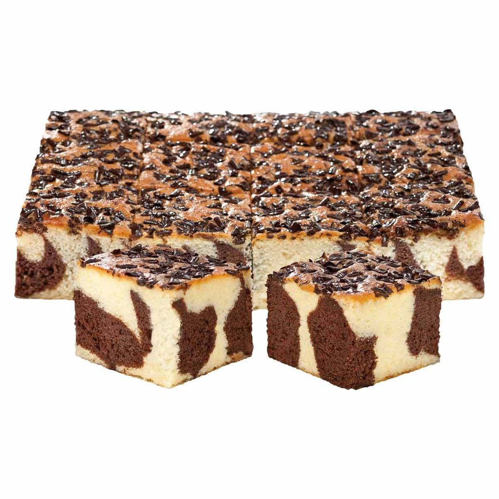 Marble Tray Cake, pre-cut