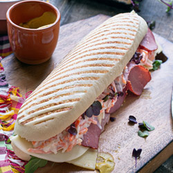 Grilled Panini, sliced, ready baked