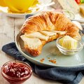Butter Croissant, sliced, ready baked