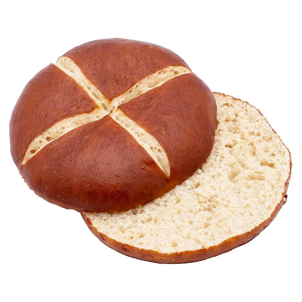 Pretzel Burger Bavarian Style, pre-cut