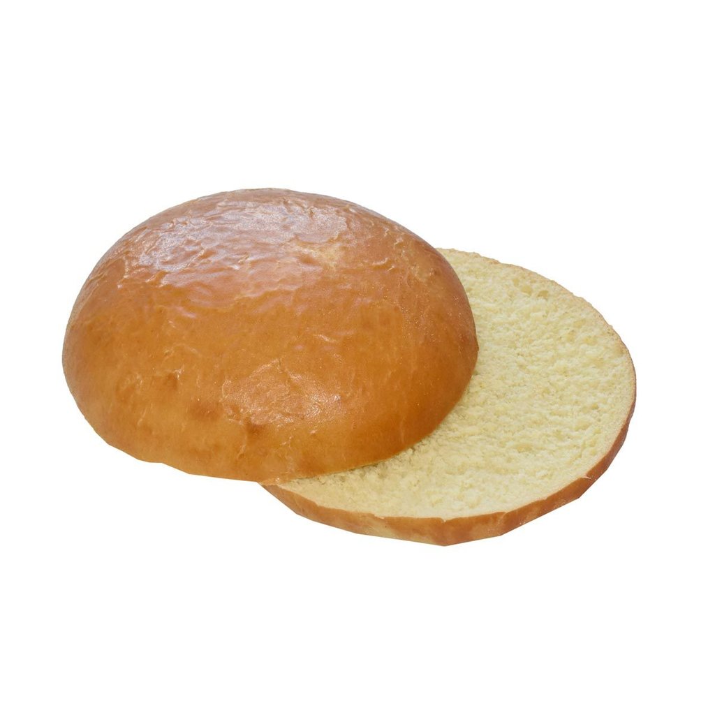 Glossy Brioche Burger, sliced, 4 inch
