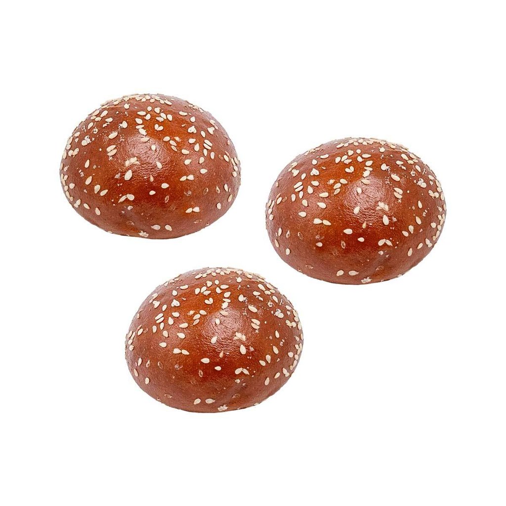 Party Pretzel Brioche Burger, pre-cut