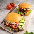 Vegan burger sweet, sliced - 2