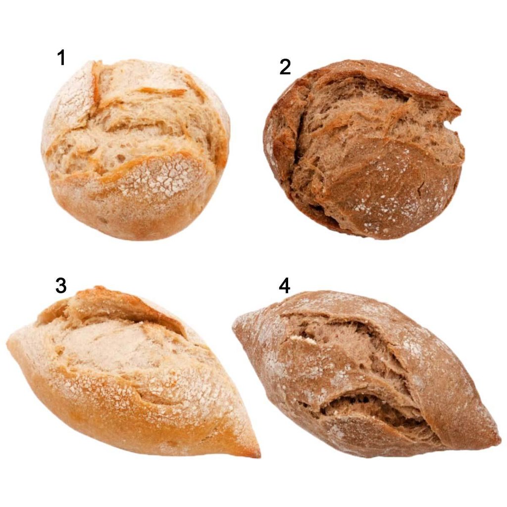 Bonjour bread roll mix, 4 different varieties