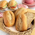 Rye Sandwich Roll, pre-cut, fully baked - 2
