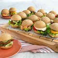 Rye party burger, pre-cut - 2