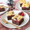 Cherry and cocoa slice - 1