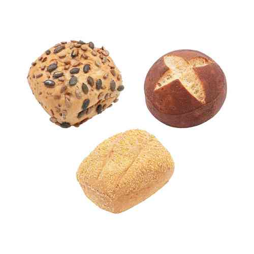 Gluten-free bread roll selection, 3 varieties