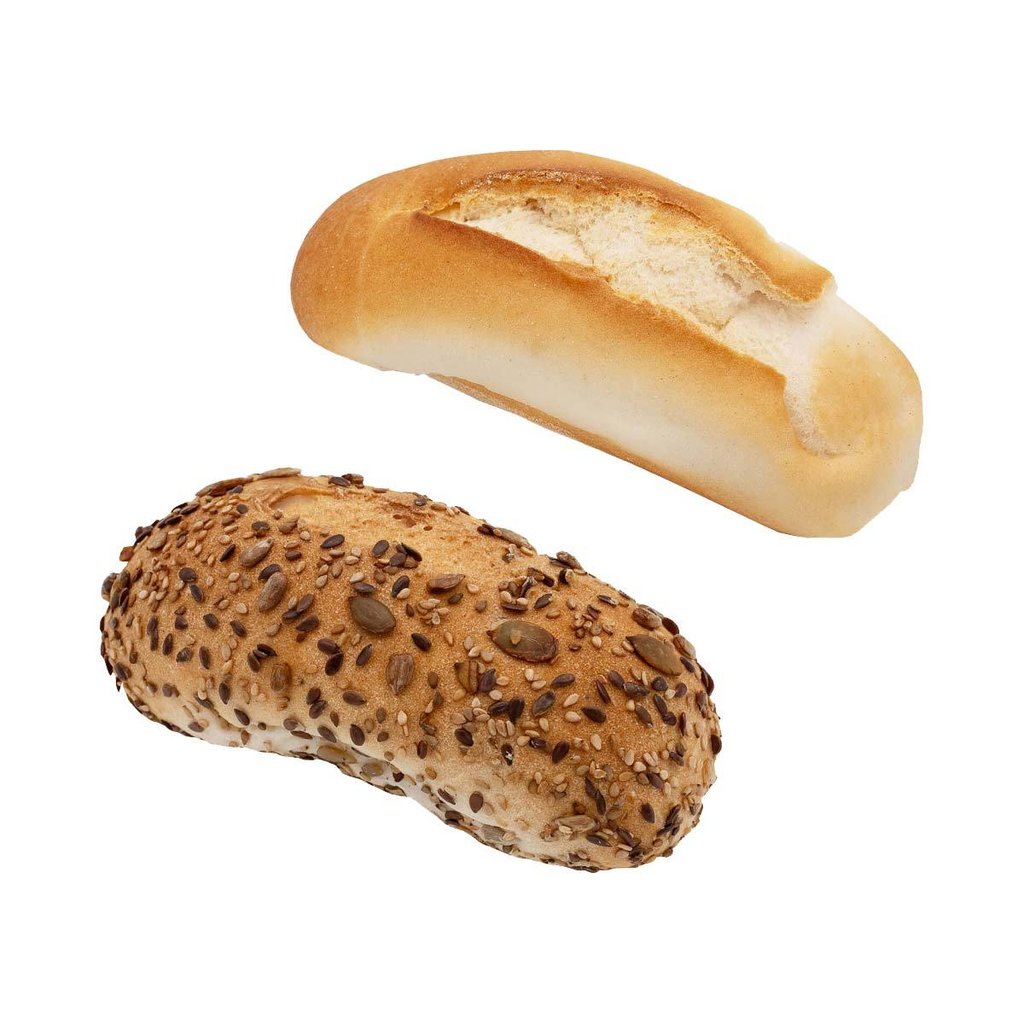 Gluten-free bread roll mix, 2 sorts