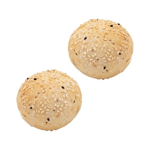 Mini Party Burger Sesame & Nigella, sliced