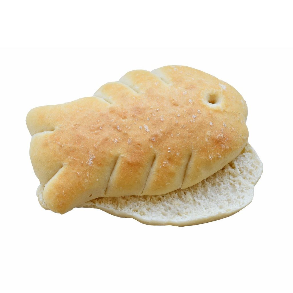 Fish bread roll, fully baked