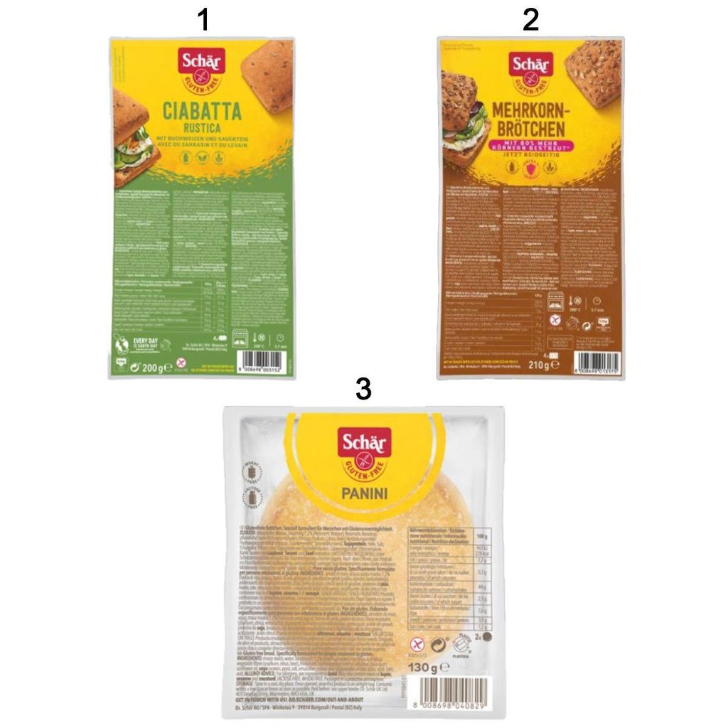 Mixed box ‘Schär bread rolls’, gluten-free