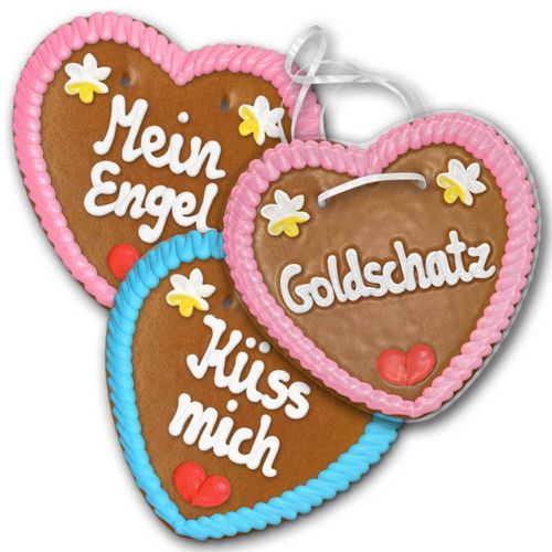 Gingerbread hearts 'Sweet mix', 14 x 12 cm