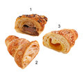 Mini-croissant selction, 3 different sorts