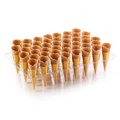 'Gold Line' Mini Waffle Cones, plain - 1