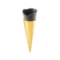 Gold Line' Mini Waffle Cones, black