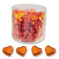 Small chocolate hearts, orange