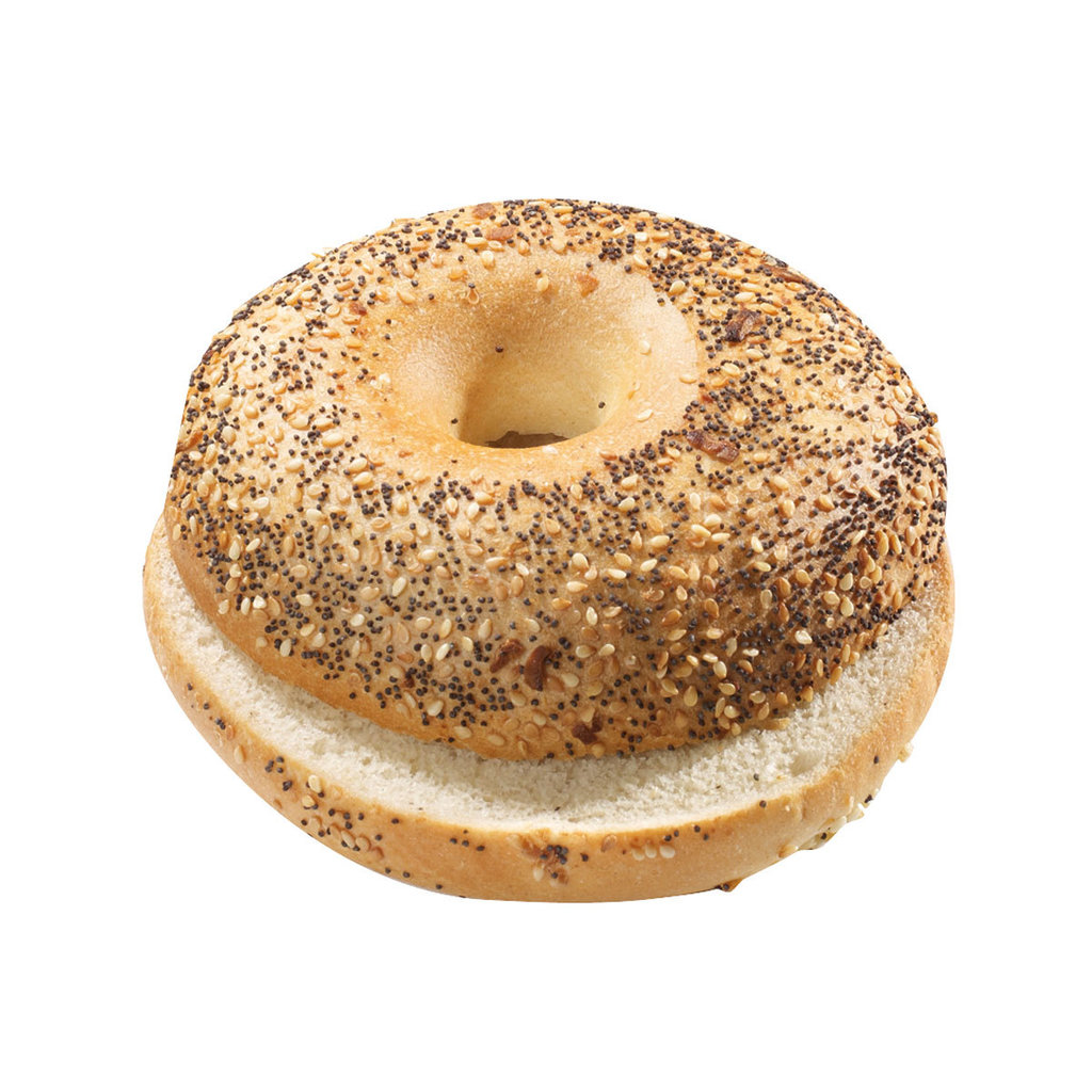 Bagel Everything, sliced